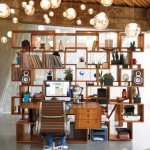 Innovative Bookshelf Designs Home Office Beautiful Round Pendant Lights