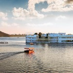 Lake Pichola and Taj Lake Palace in Udaipur. India.
