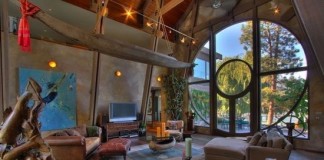 Csodálatos panoráma- modern, kerek ablakok a lakásban!