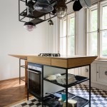 Art Deco lakás konyhai főző pult