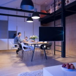 Loft lakás konyha asztal