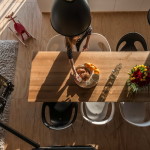 Loft lakás konyha asztal