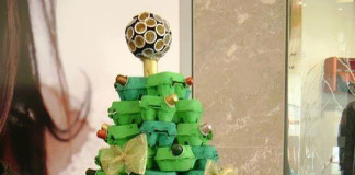 11 Karácsonyi dekoráció amit Te is elkészíthetsz – Karácsonyfa Tojásos doboz karácsonyfa