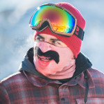 bajszos arcmaszk