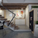 penthouse lakás közlekedő, lépcső