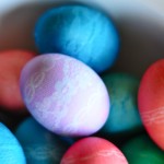húsvéti tojás, tojásfestés – csipke tojásdekoráció