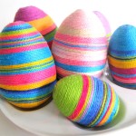 húsvéti tojás, tojásfestés – cérna szivárvány