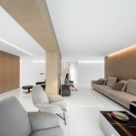 Minimalista fehér villa étkező