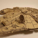 régi papírdobozok újrahasznosítása – millenium falcon – ezeréves sólyom