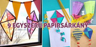 9 egyszerű papírsárkány amit a gyerekkel, gyerekjáték elkészíteni egyszerű papírsárkány