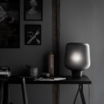asztali fekete design lámpa