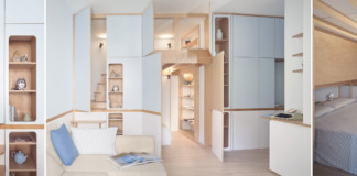Dupla hálószoba egyedi falbeépítéssel mindössze 37 nm-en dupla hállószoba