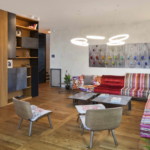 díjnyertes lakás kortárás és modern design – nappali