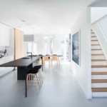 minimál design különböző stílus – nappali konyha