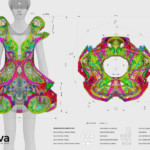 3d high tech ruha Swarovski kristályokból