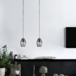 üveg függő design csillár lámpa