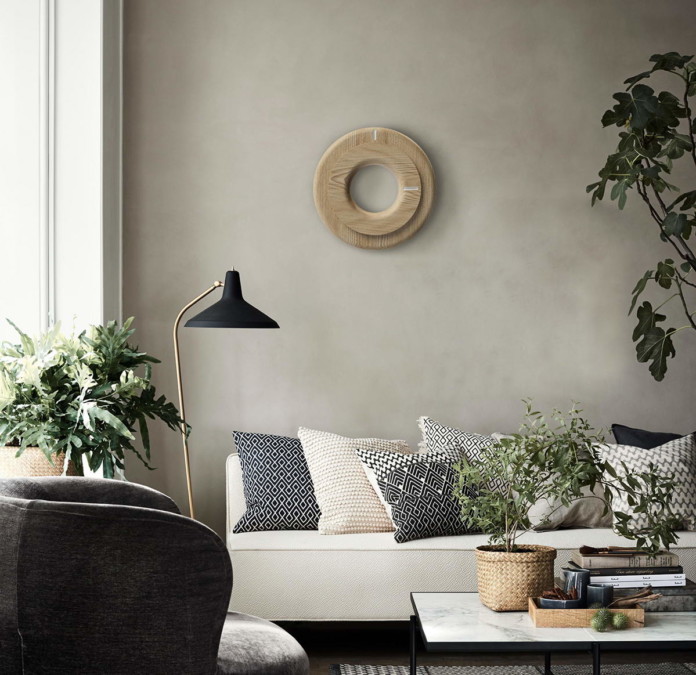 design óra forgó tárcsával minimál stílus