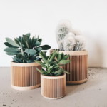 design virágcserép 3d nyomtatás – egyenes vonalak