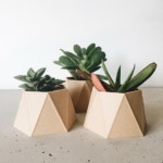 design virágcserép 3d nyomtatás – geometrikus háromszög