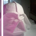 hófigura – hóember darth wader