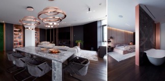 Luxus lakás sárga rézzel aranyozva luxus lakás sárga réz