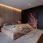 luxus lakás sárga réz – hálószoba  design lámpa