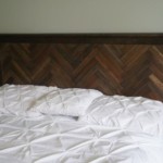 ágy készítés DIY kreatív – parketta és halszálka minta
