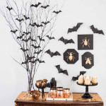 Denevér fa asztalai dísz – Halloween dísz dekoráció