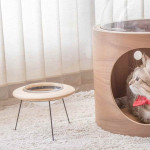 design macska ház – cica ház a földre
