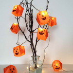 origami Halloween lámpa