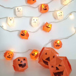 origami Halloween lámpa