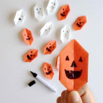 origami Halloween lámpa