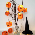 origami Halloween lámpa