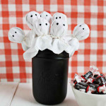Szellem nyalóka – Halloween dekoráció dísz
