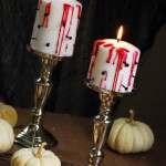 véres horror gyertya – Halloween