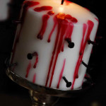 véres horror gyertya – Halloween