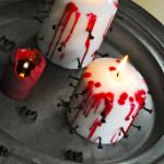 véres horror gyertya – Halloween