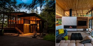 Erdei ház fa, beton és üveg tökéletes kombinációjával, videó Erdei-ház-fa,-beton-és-üveg